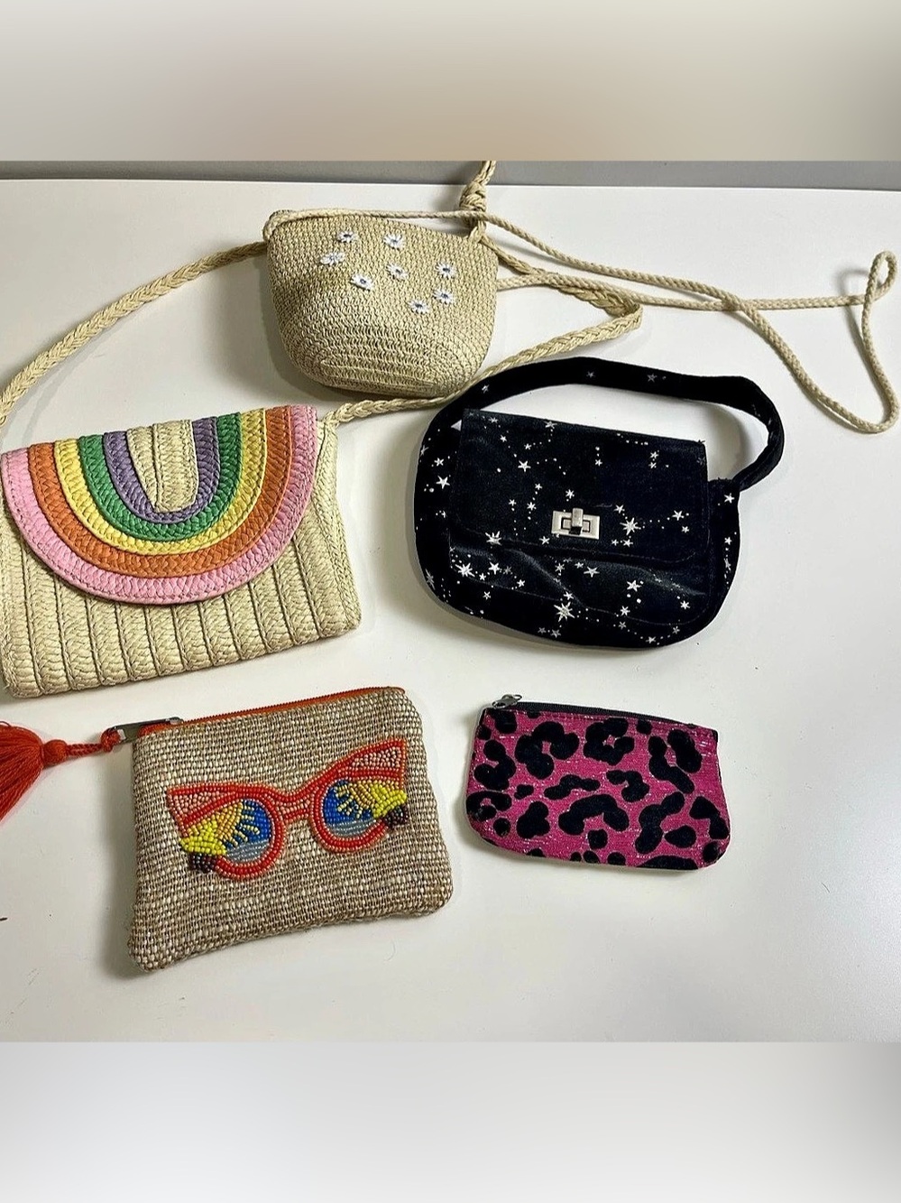 Girls purses and wallets Woven Crossbody & Cosmetic Bags